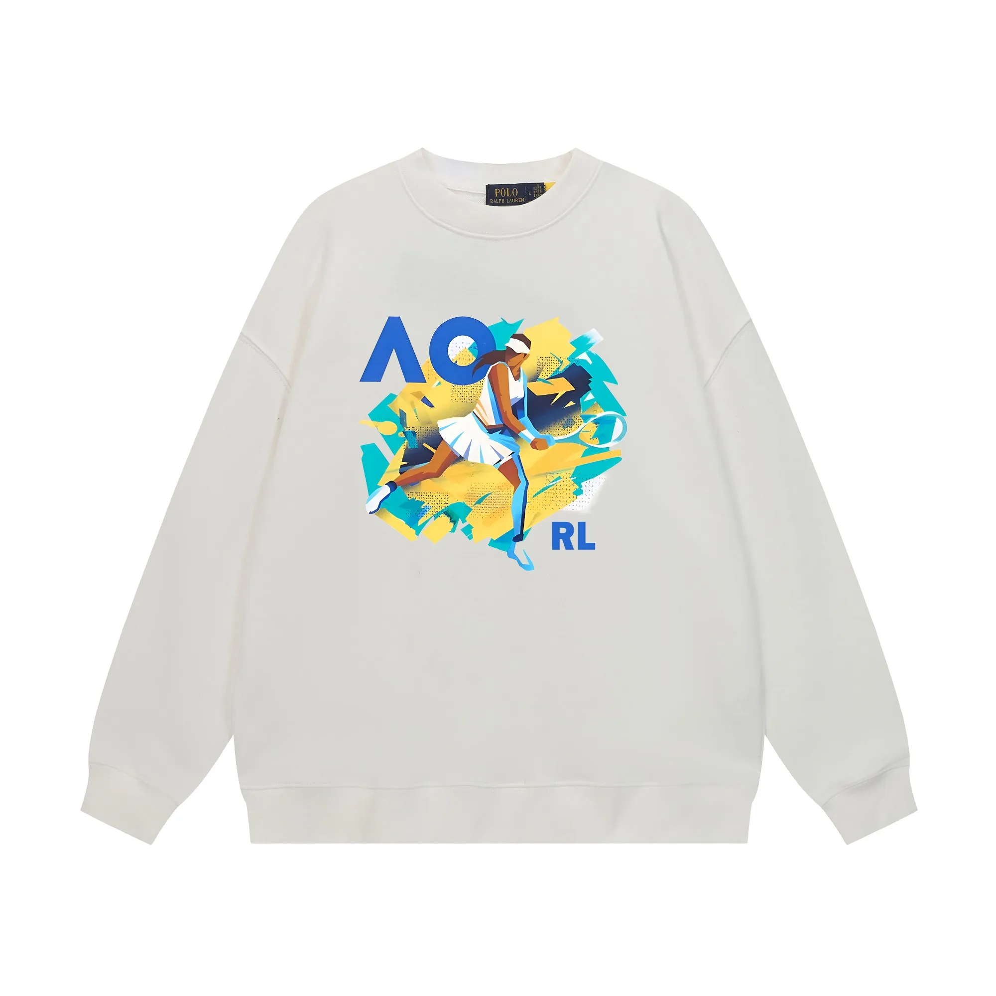 P200 Long-term stock] RalphLauren/Ralph Lauren 2025 autumn and winter new bear letter print 420g heavy large terry sweatshirt Ralph Lauren's age-reducing item, the coat fabric is made of 85% cotton ➕15% polyester, which not only retains the softness, comfort and breathability of cotton, but also adds the wear resistance and wrinkle resistance of polyester fiber, making the clothes more durable and easy to care for. Even in slightly cooler weather, you won't feel stuffy when wearing it. This kind of fabric has a natural crisp feel and is not easy to pill or deform. The bear on the chest is printed with English letters. It is full of color, full of three-dimensionality, and lifelike, adding a bit of liveliness and interest to the whole sweatshirt. There is no pressure to dress, regardless of age or gender. Complete accessories! Color: black, white, navy blue, light floral gray Size: M-L-XL-XXL